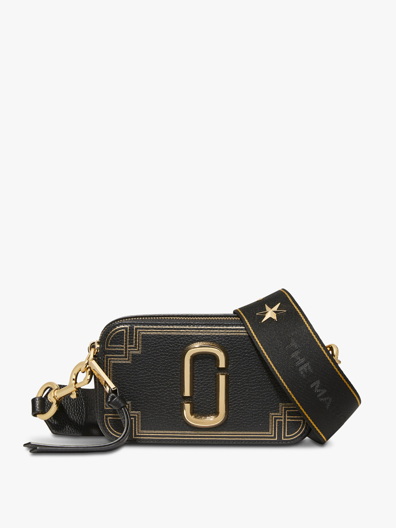 Marc Jacobs The Snapshot Gilded Bag in Black