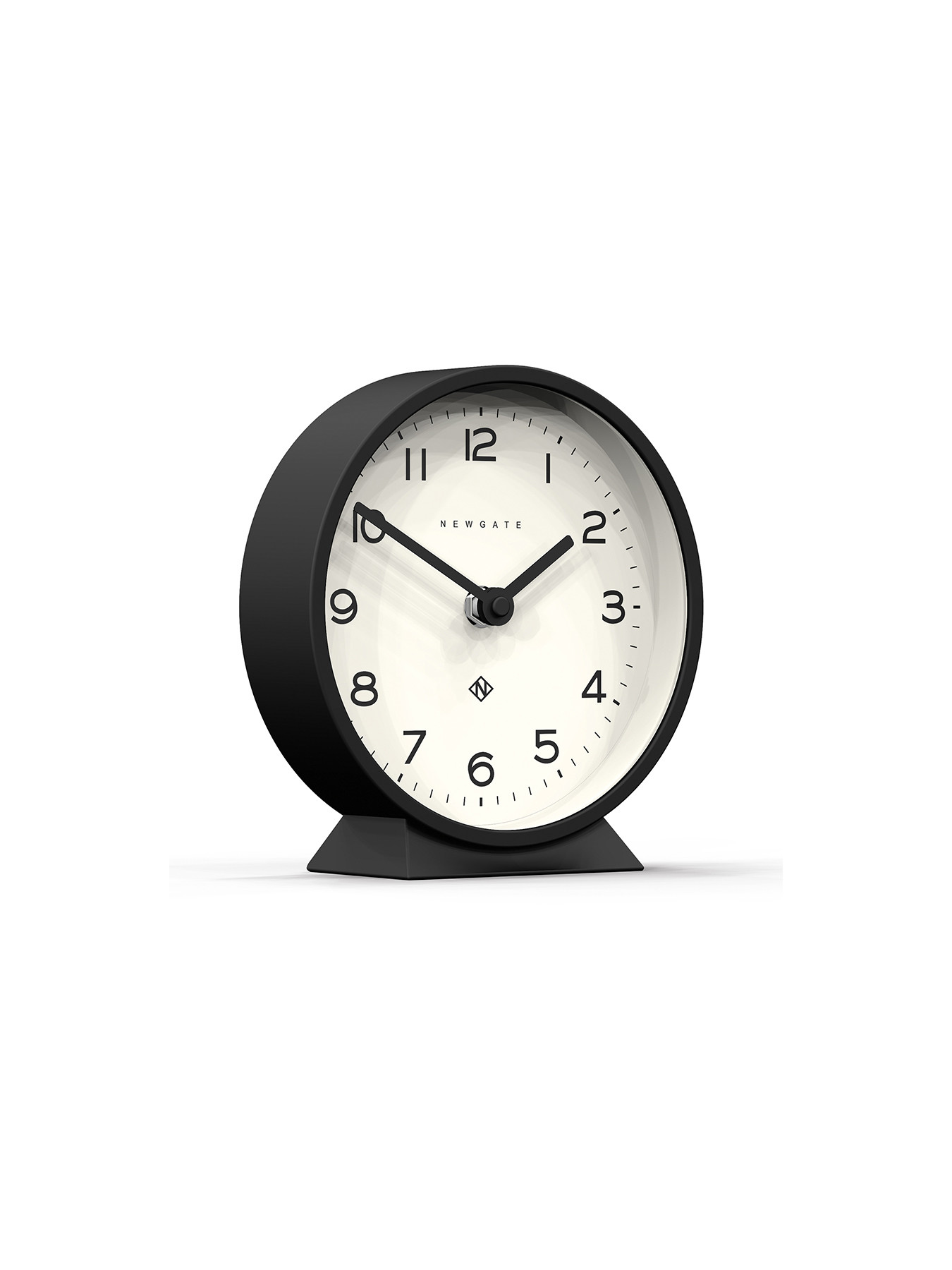 NEWGATE® Thunderbird Silent Sweep Mantel Clock No Tick Noise Cream Mid-Century Modern Mantel Clock HWD 13.5 x 28 cm x 7.5 cm 