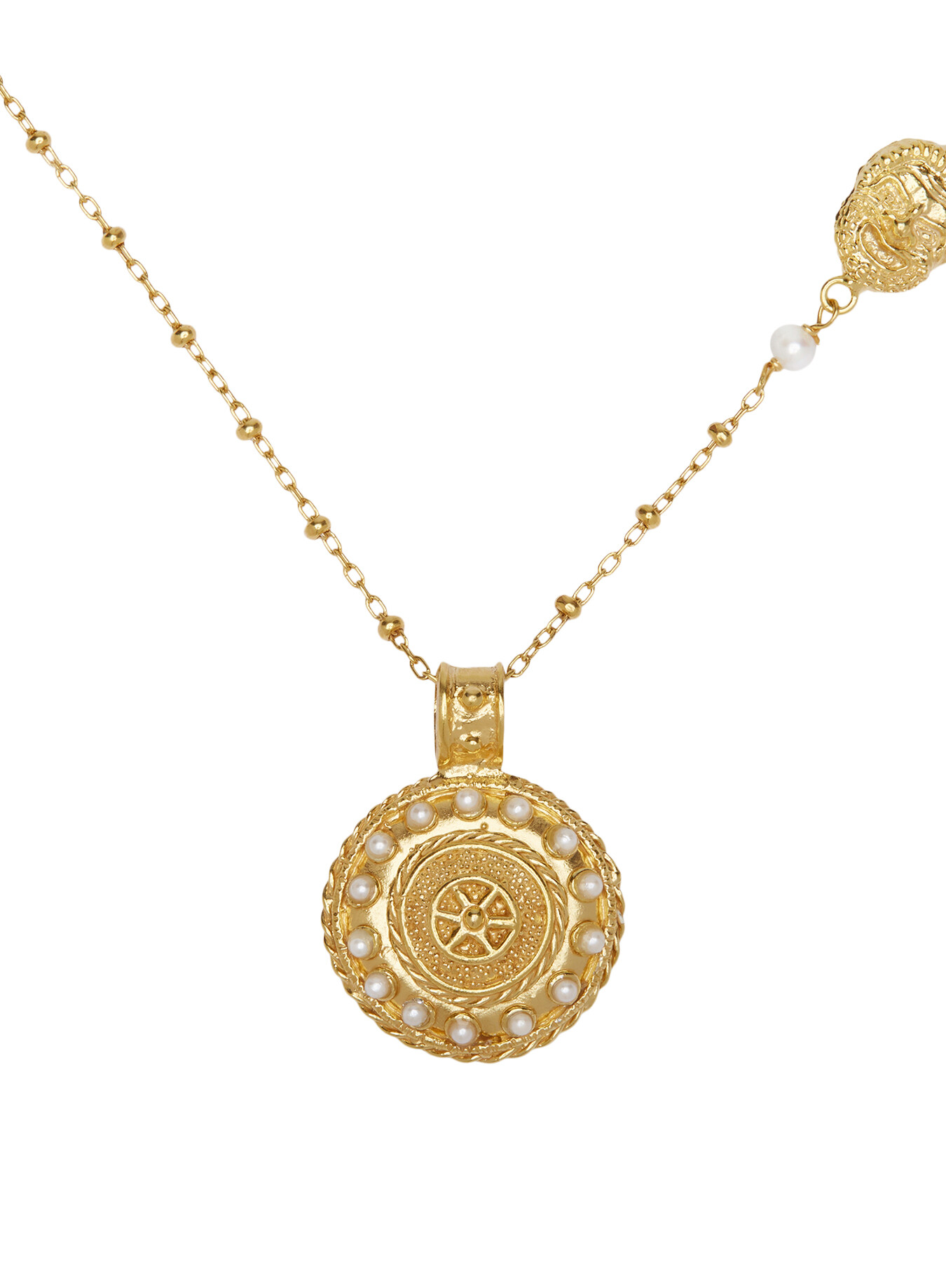 Soru Jewellery Women's Treasures Laran Pendant Necklace Gold
