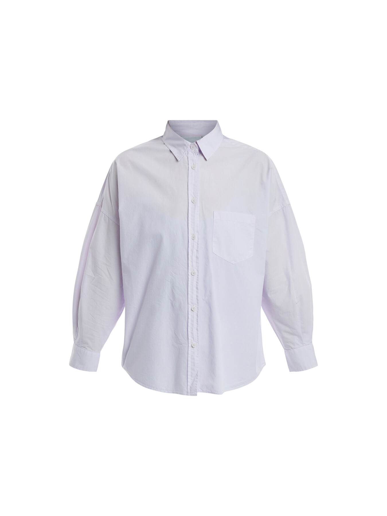 Lmnd Women's Classic Chiara Long Sleeve Shirt Purple In White
