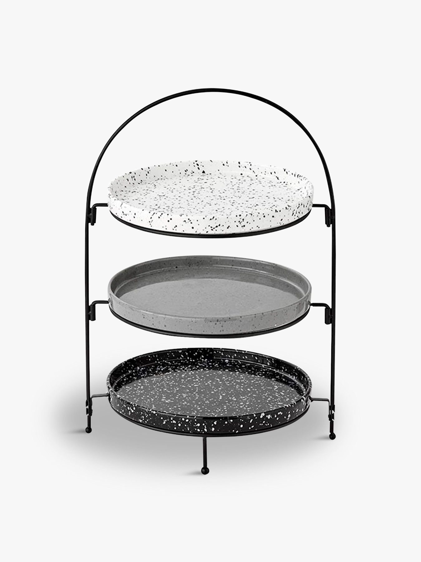 Ladelle Terrazzo 3 Tier Round Serving Tower Serving Plates