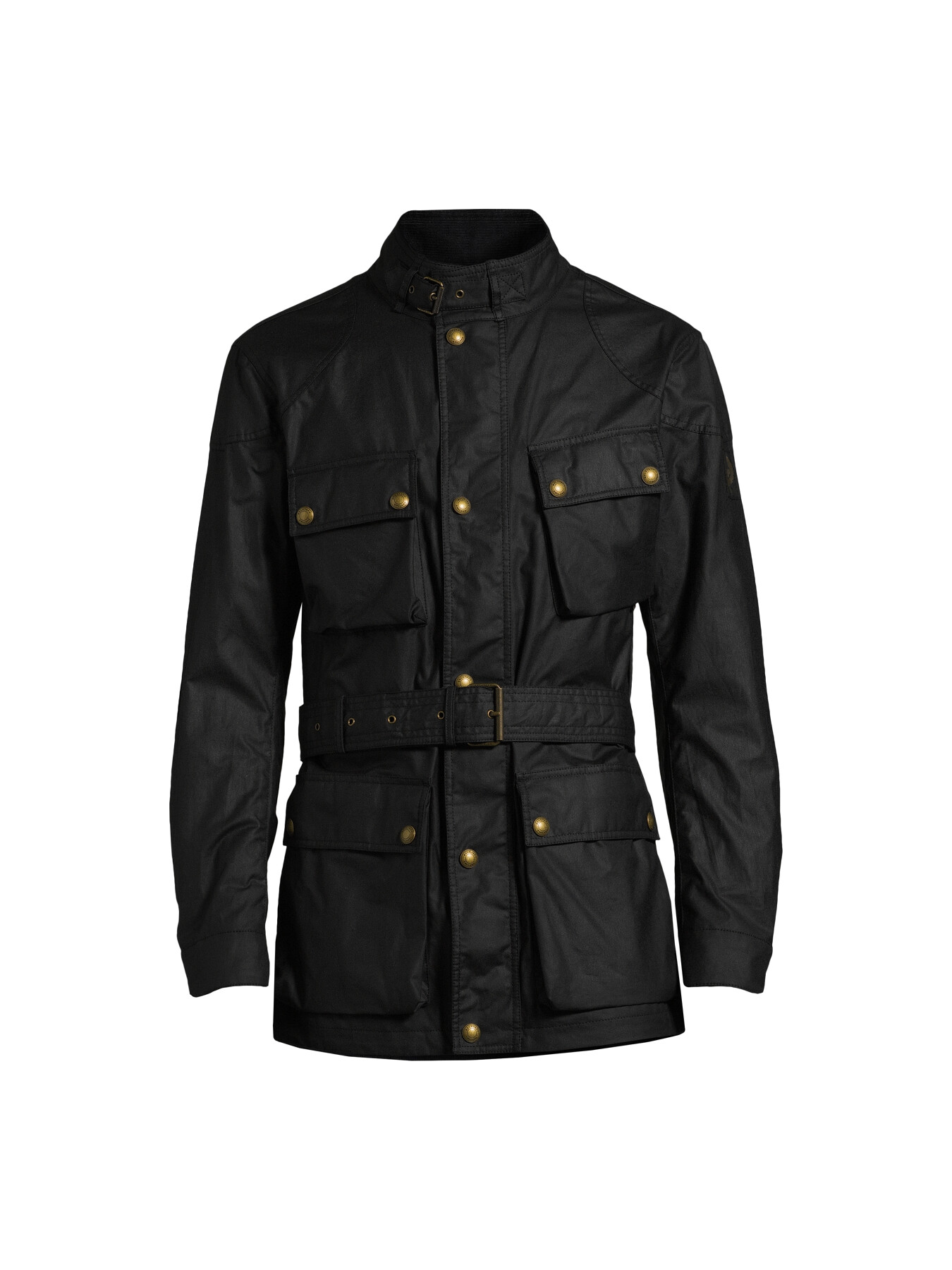 Shop Belstaff Men's Trailmaster Wax Jacket In Navy