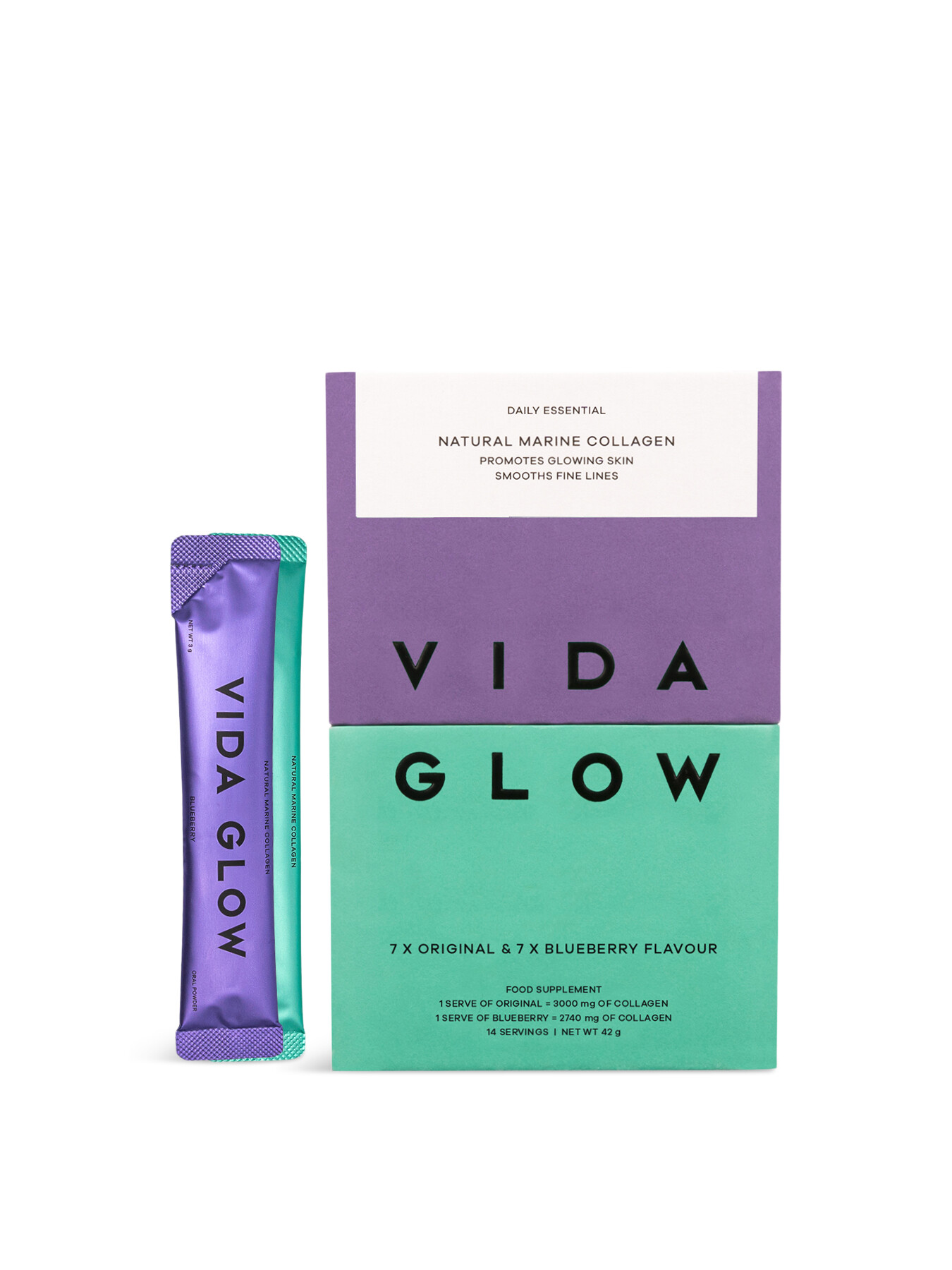 Shop Vida Glow Mixed Natural Marine Collagen Sachets