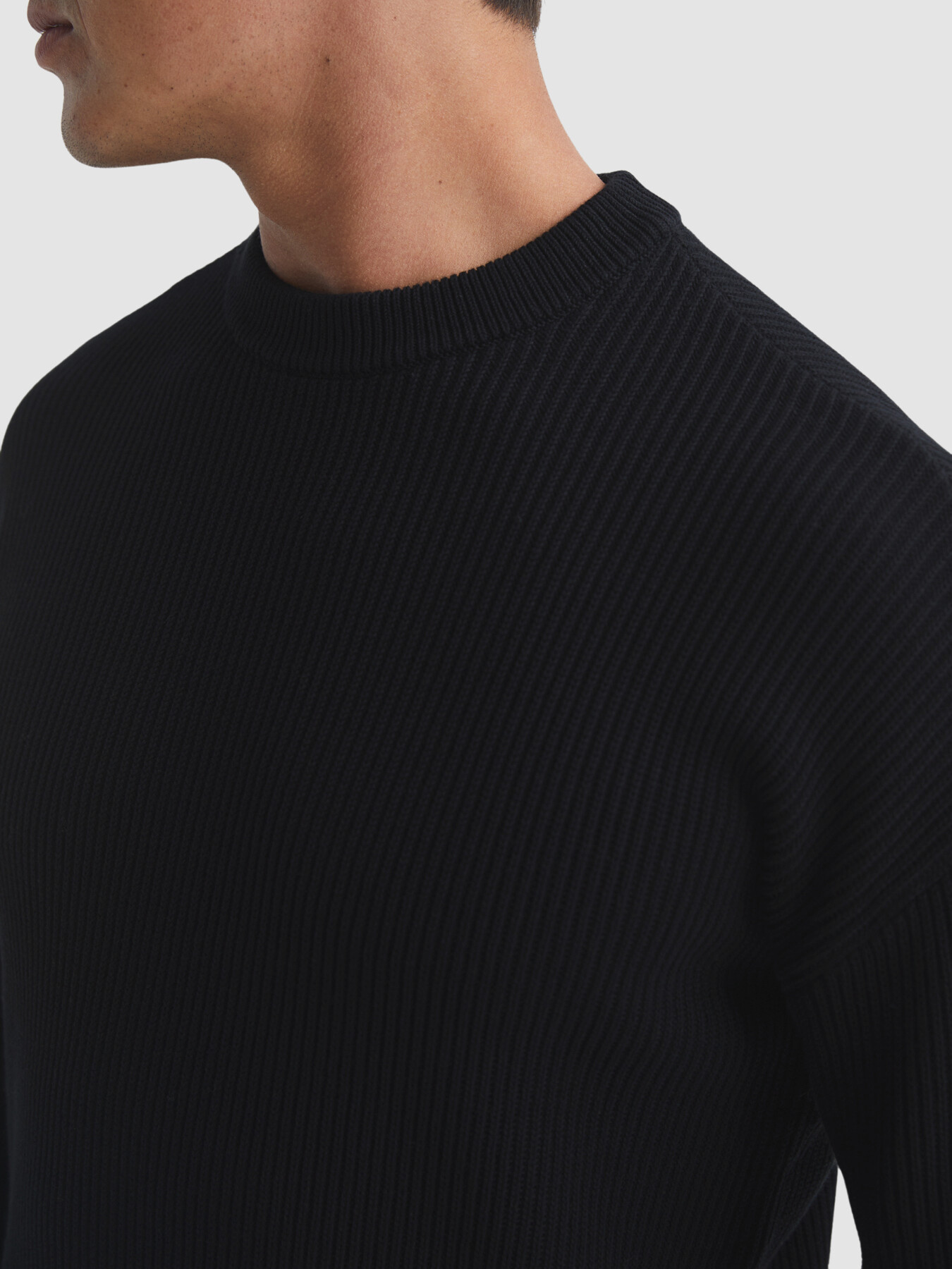 REISS Blake Chunky Knit Ribbed Jumper | Jumpers | Fenwick