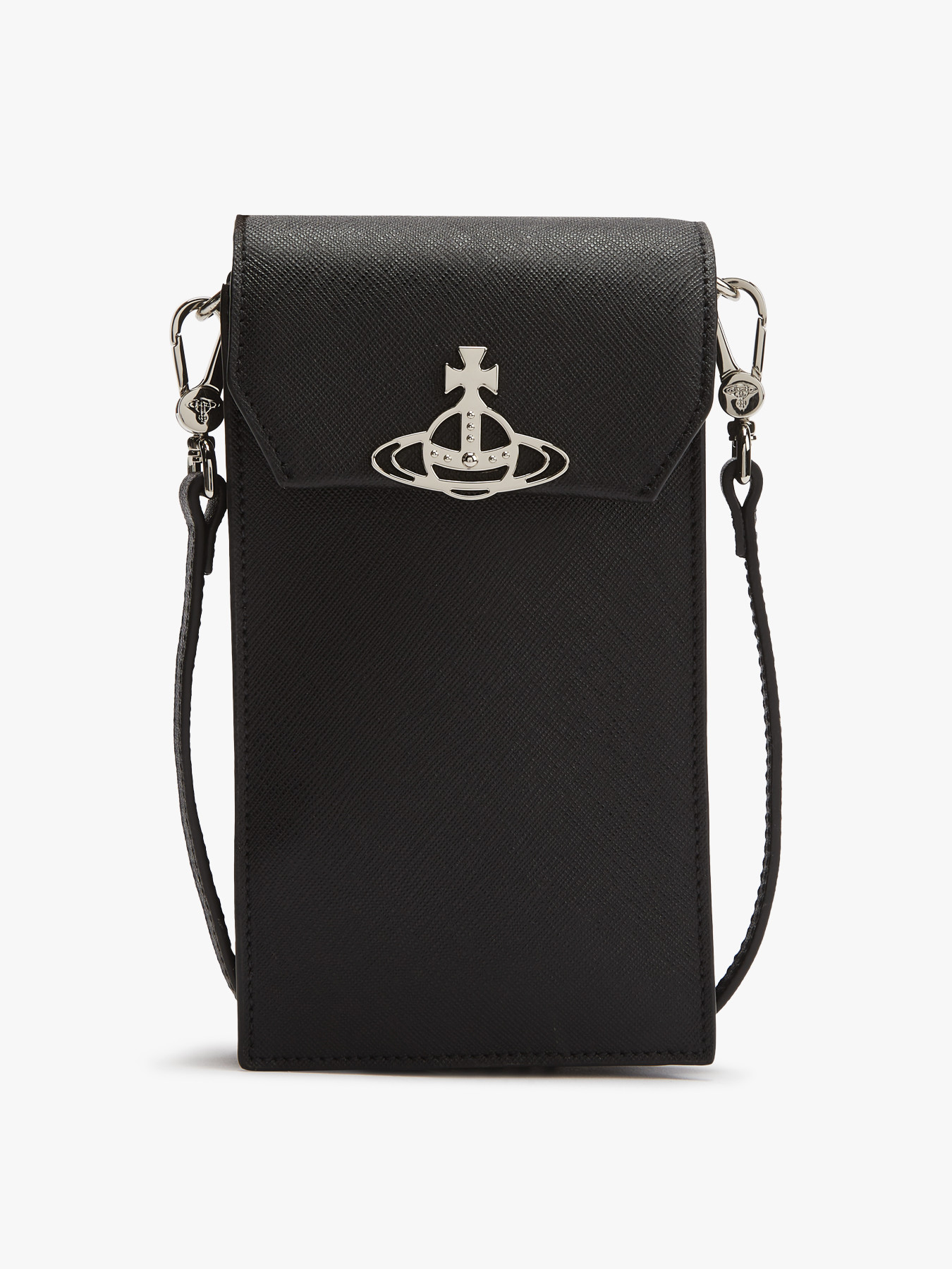 Vivienne Westwood Saffiano Phone Bag Black