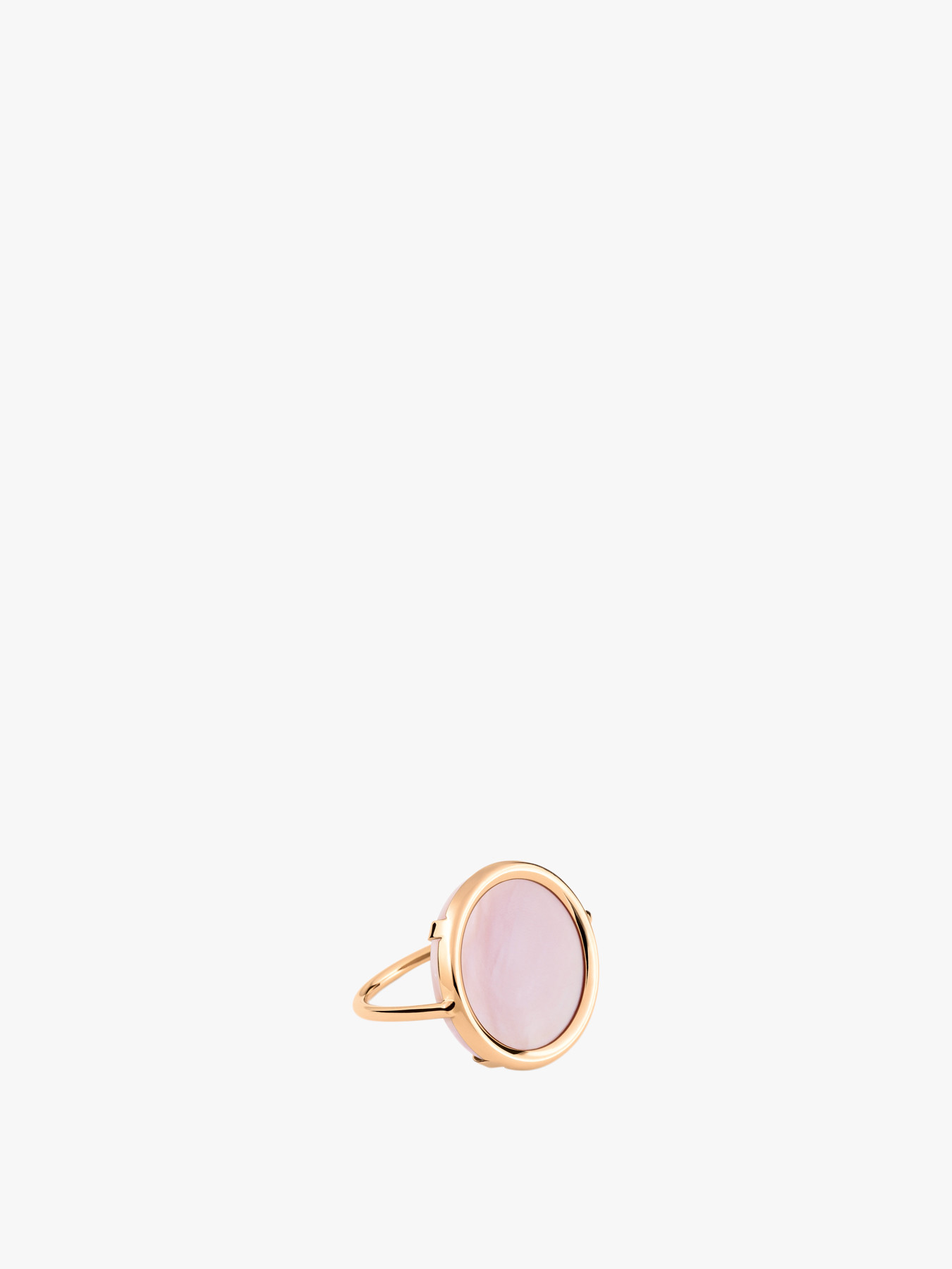 GINETTE NY EVER PINK MOP DISC RING GOLD/PINK