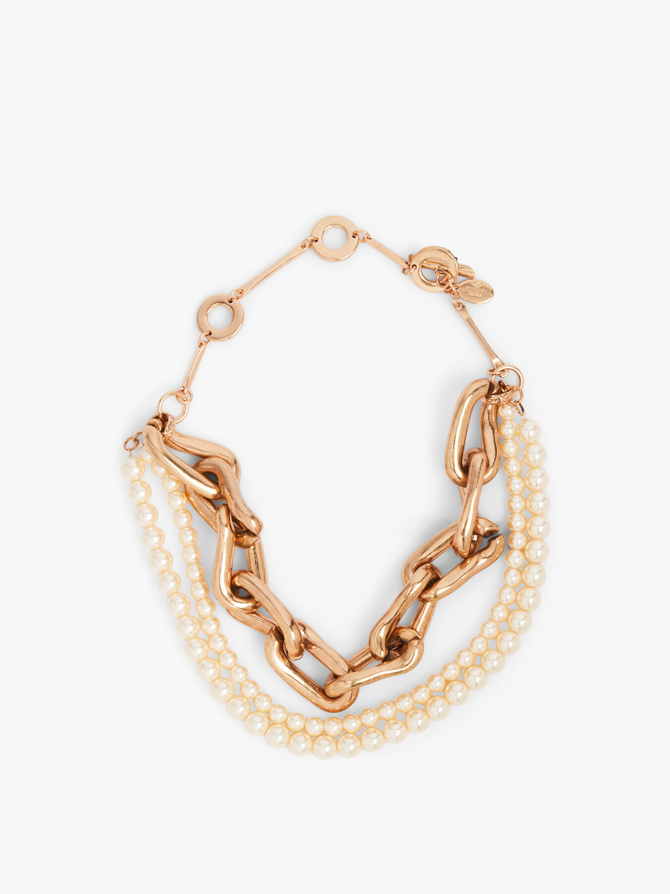 Weekend Max Mara Womens Gold Balco Metal And Faux-pearl Necklace