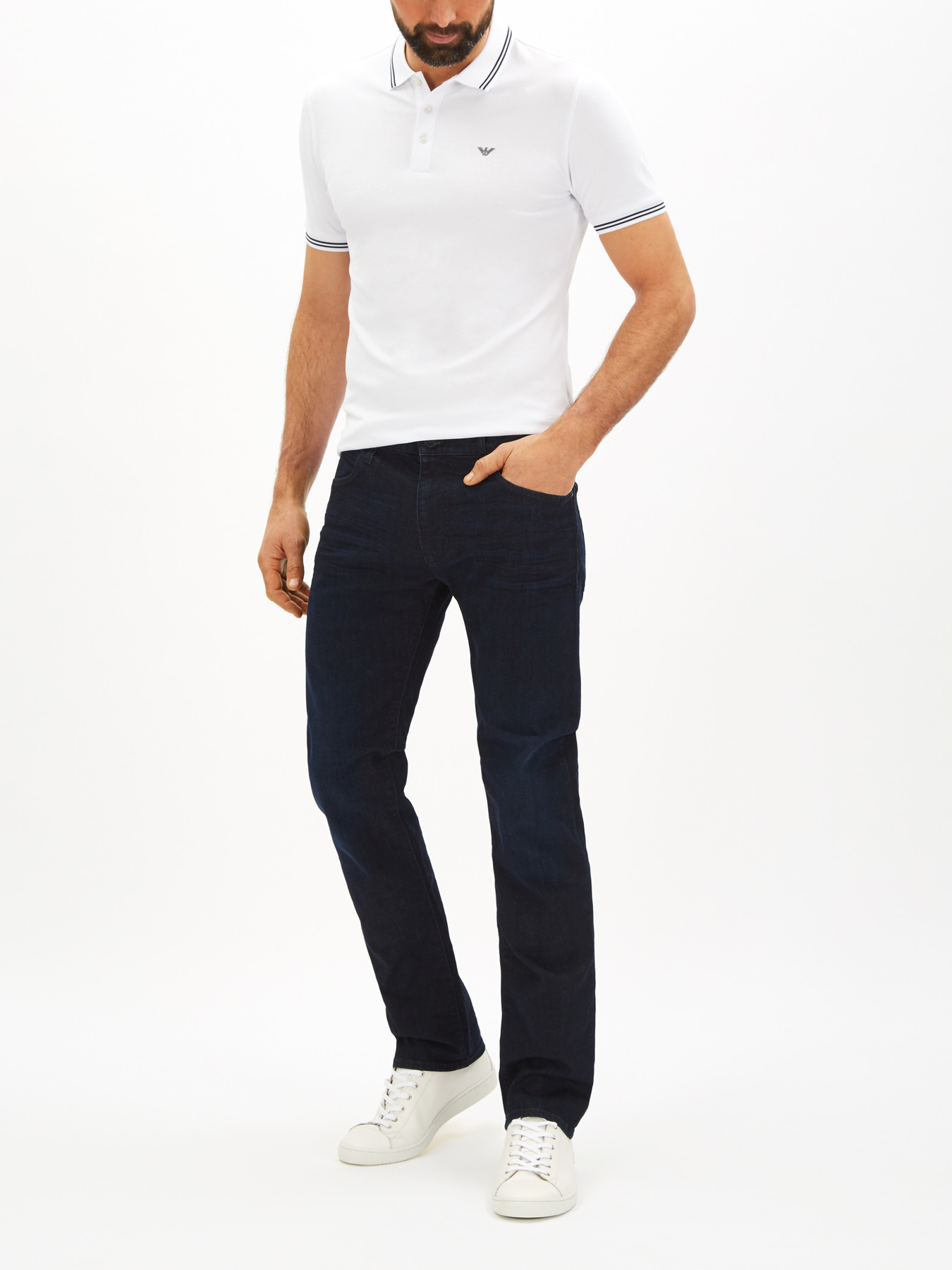 emporio armani j45 regular tapered jeans