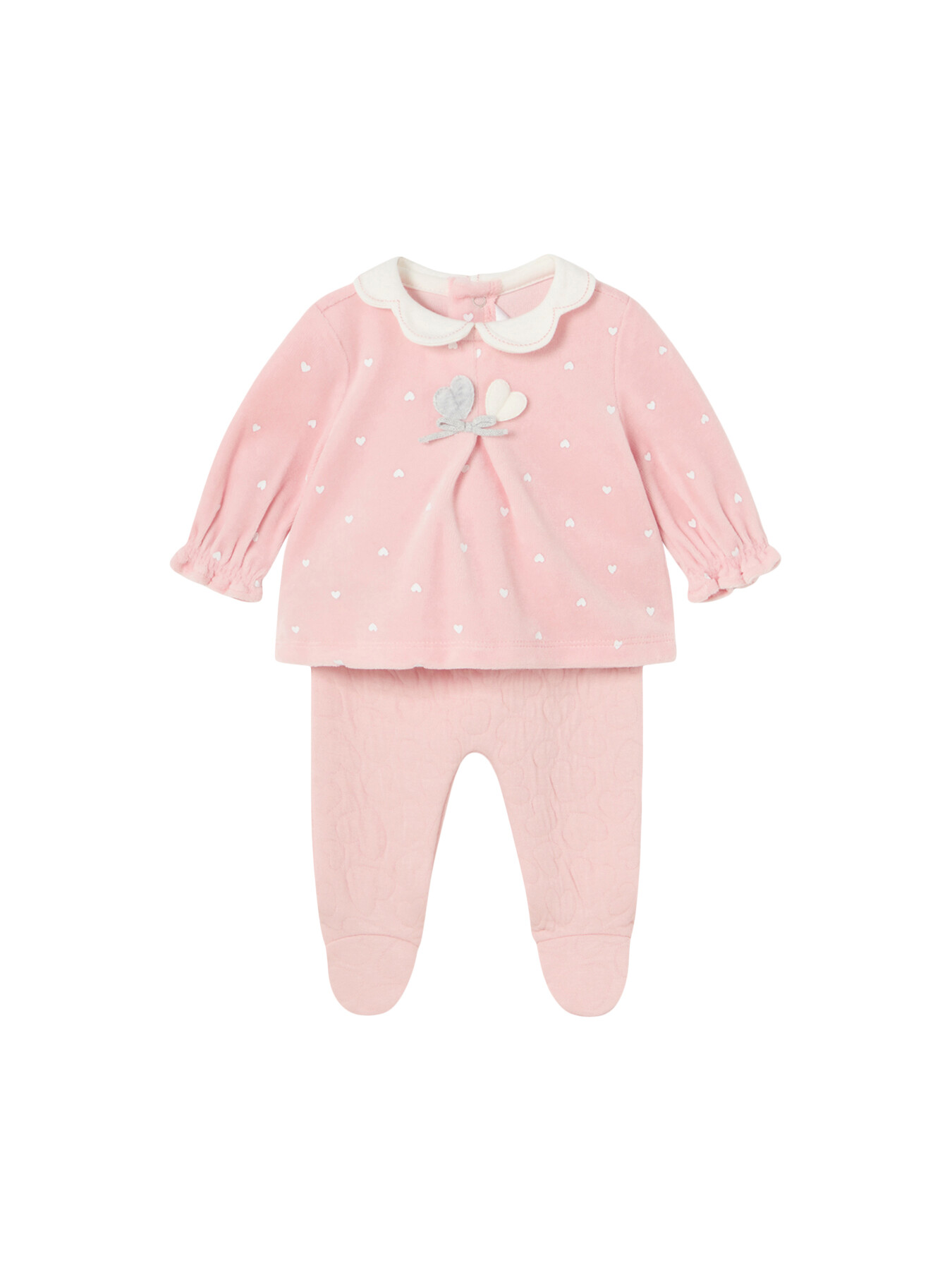 Mayoral Velour heart Top and trouser set | Sets | Fenwick