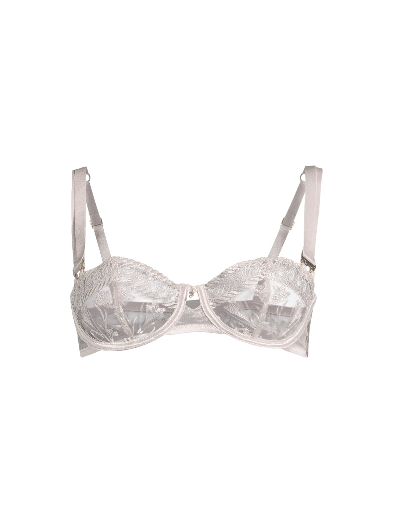 Aubade Women's Magnetic Spell Underwired Half Cup Bra In Silver