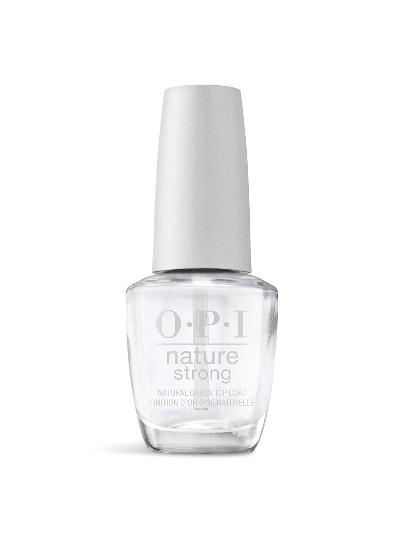 Opi Nature Strong Vegan Nail Polish Top Coat Clear In White