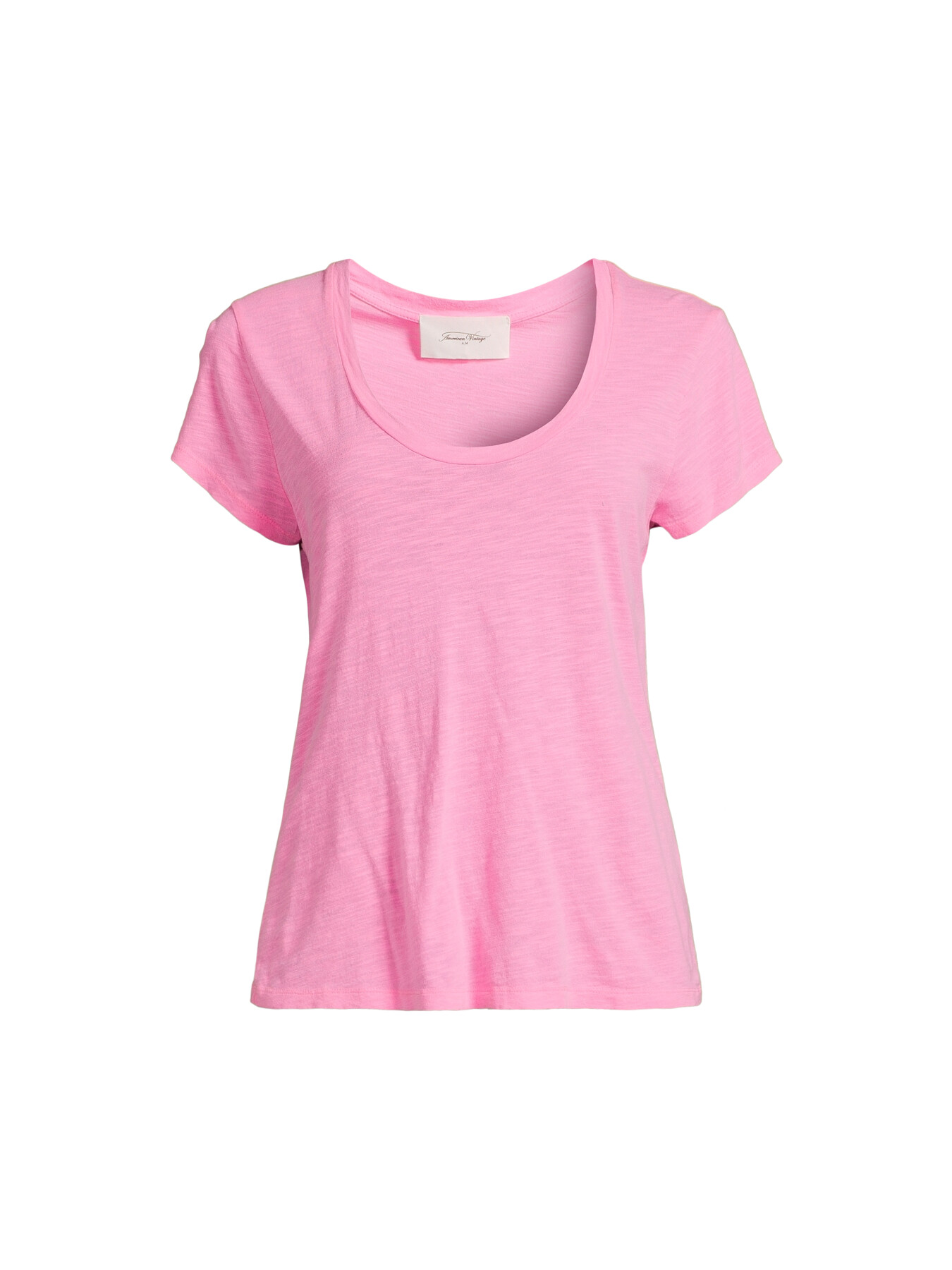 American Vintage Women's Jacksonville Scoop Neck T-shirt Pink