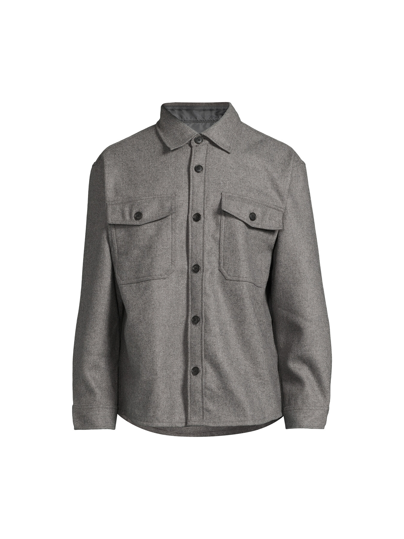 Gant Men's Wool Blend Overshirt In Grey