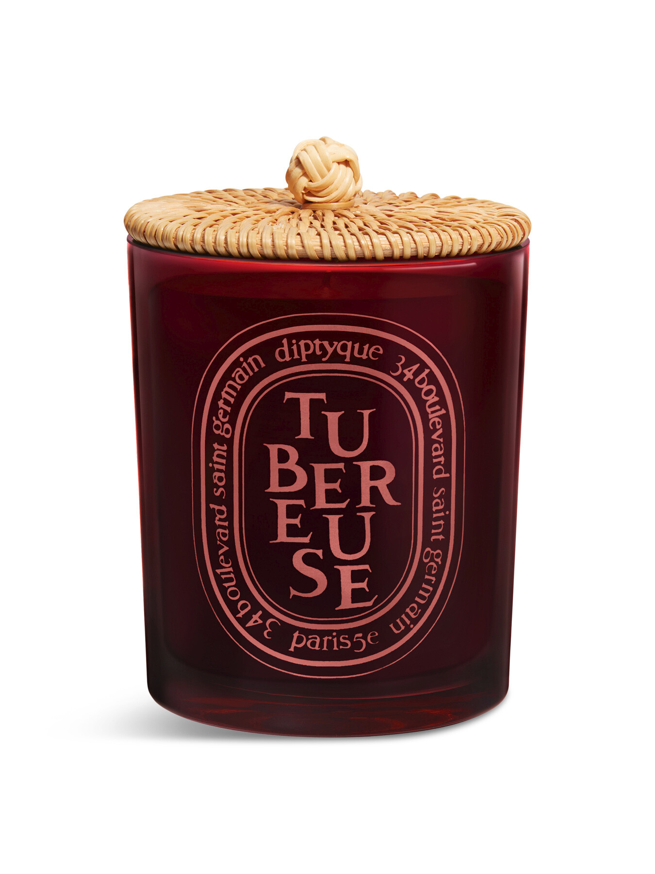 Diptyque Tubereuse Candle 300g With Lid Limited Edition In Red