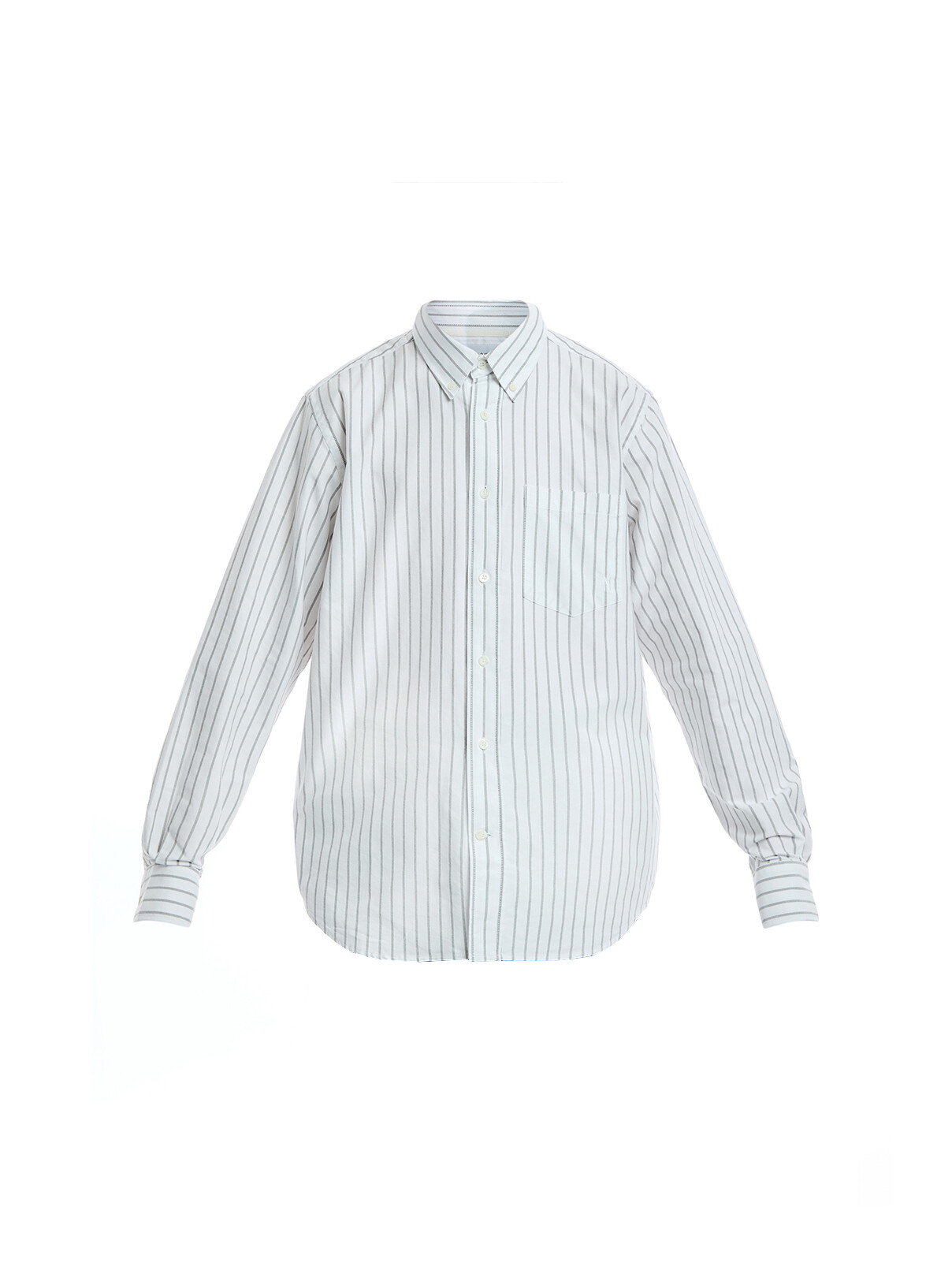 Norse Projects Men's Algot Relaxed Organic Oxford Monogram Shirt In White