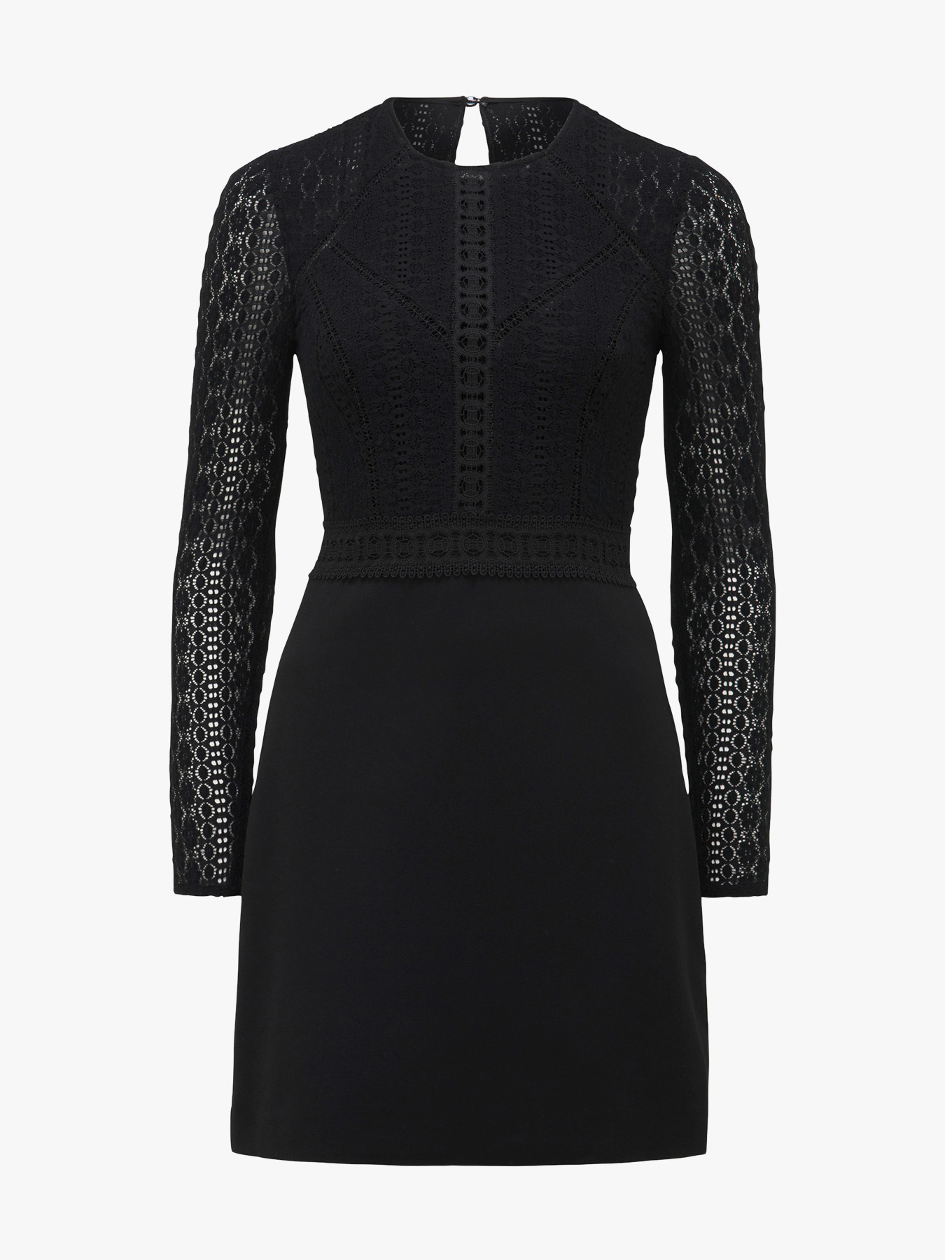 Forever New Natasha Lace 2 In 1 Mini Dress Black | ModeSens