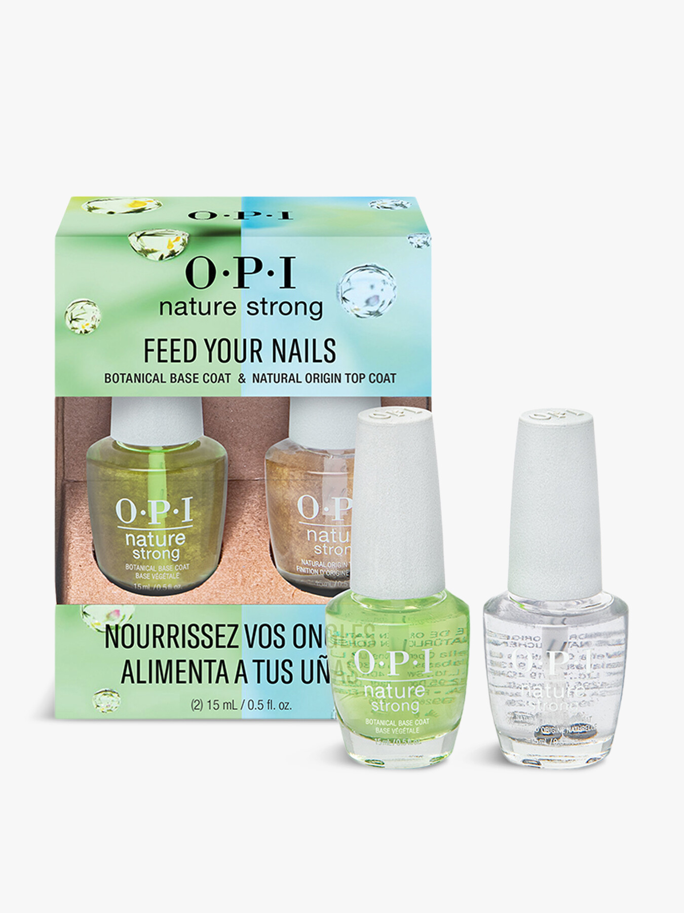 Opi Nature Strong Vegan Base And Top Duo Pack