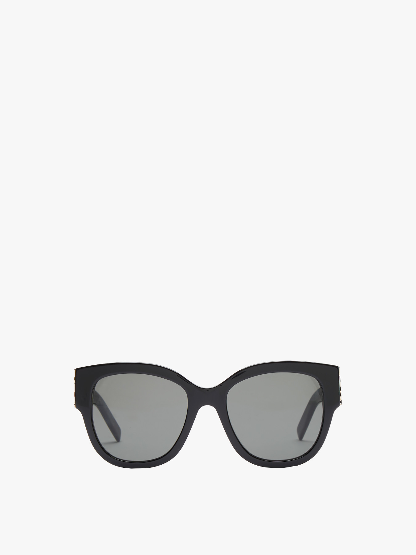 Saint Laurent Oversized Acetate Ysl Logo Sunglasses Black