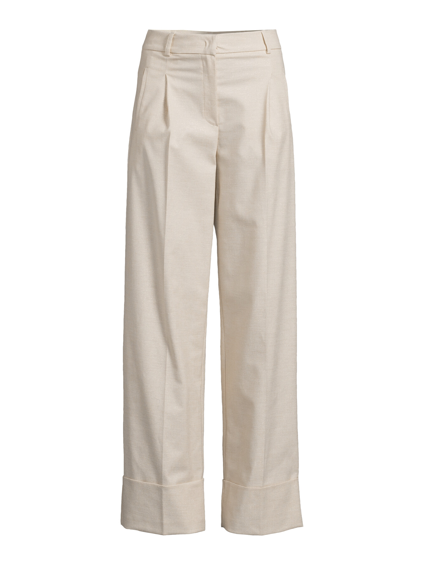 D Exterior Women's Wide Leg Trousers In White
