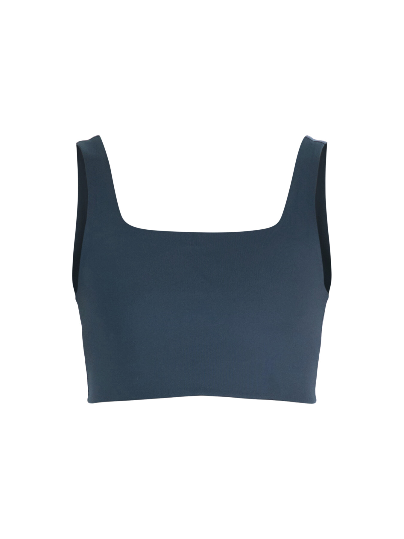 Girlfriend Collective Women's Tommy Cropped Bra Blue