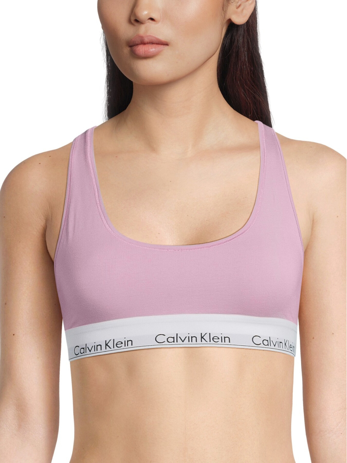 Calvin Klein Modern Cotton Bralette, Mauve Mist, XS-XL - Bras