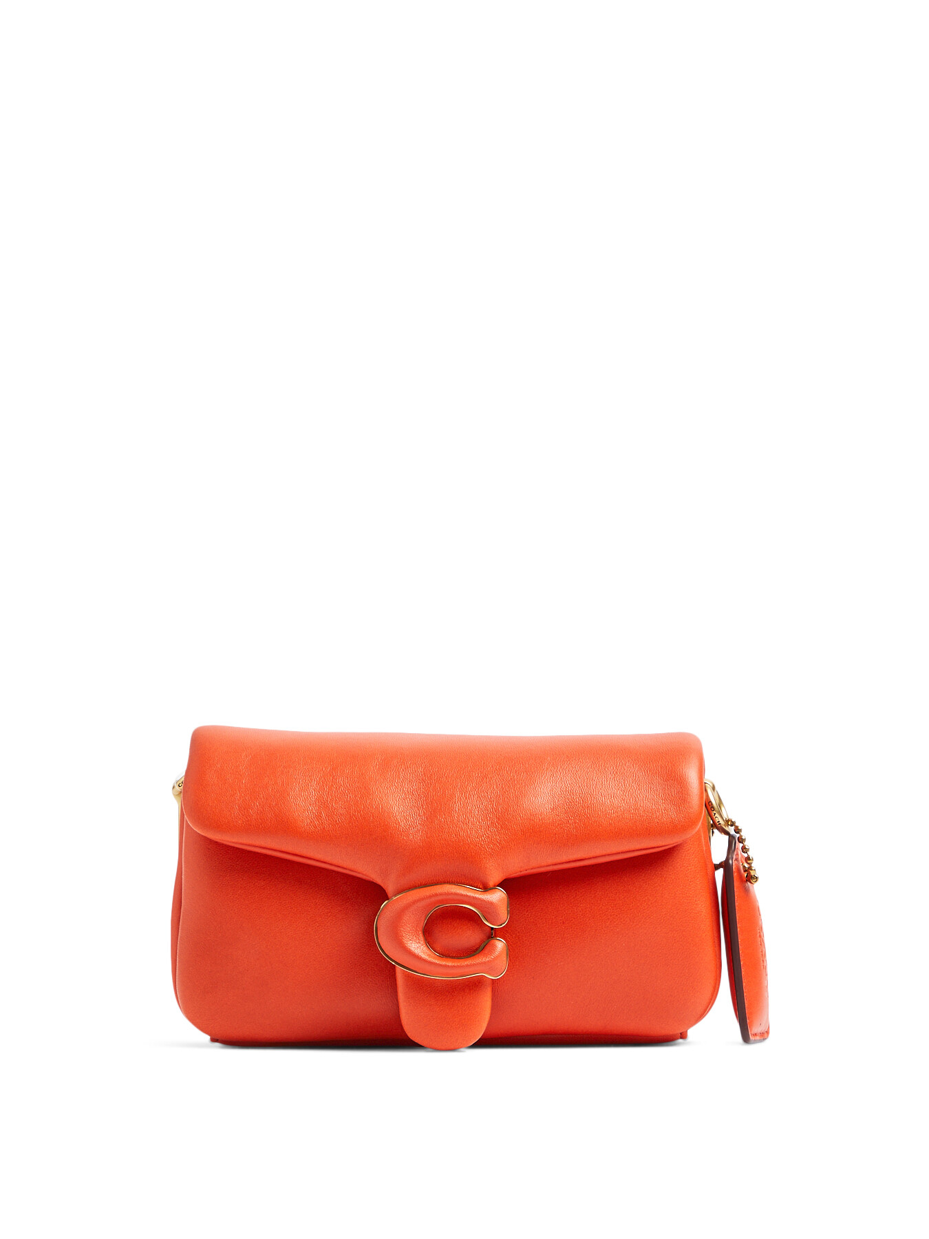 Coach C4823 Soft Tabby Shoulder Bag Orange Red Leather 195031486906 | eBay