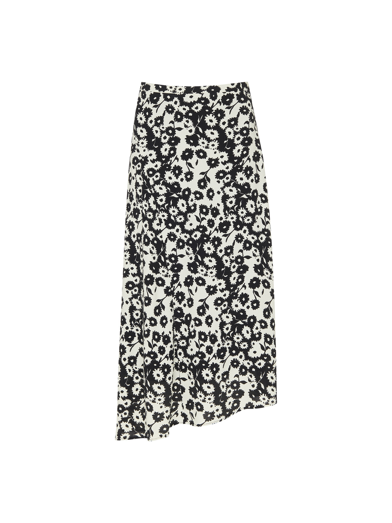 Shop Whistles Women's Riley Floral Print Skirt In Black