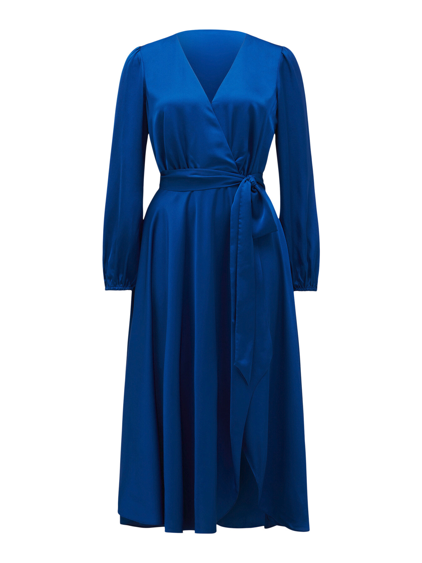 Forever New Marilyn Satin Wrap Midi Dress | Evening | Fenwick