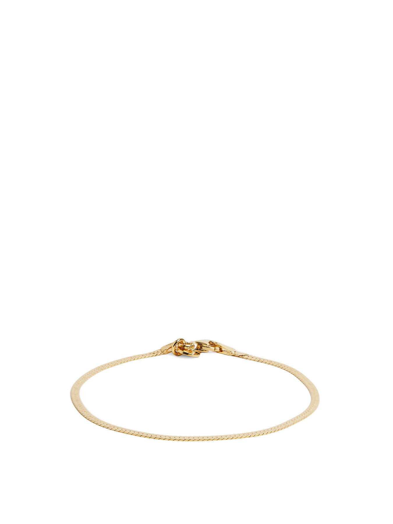 Daisy London Women's Estee Lalonde Flat Snake Chain Bracelet Gold