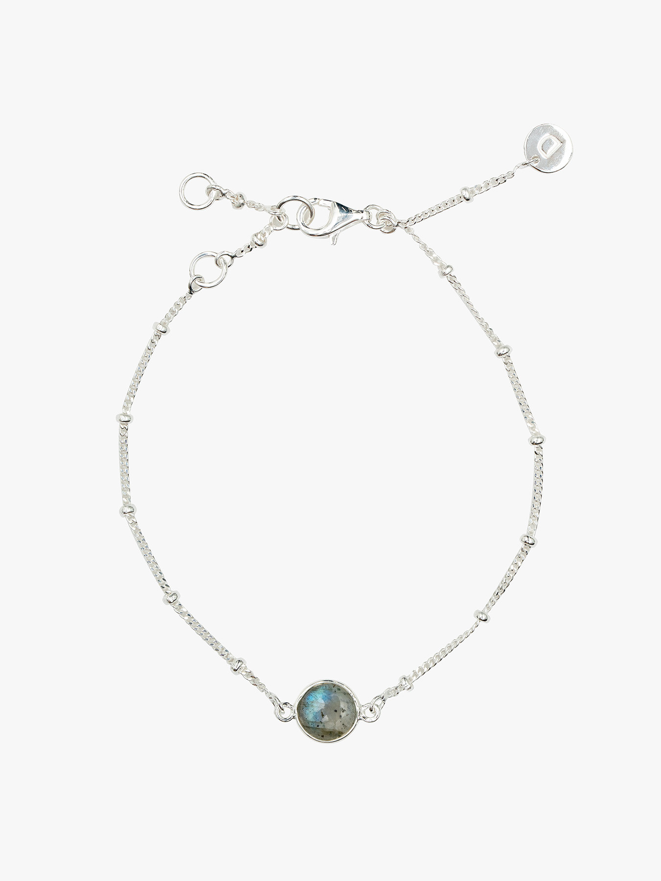Treasures Green Beaded Bracelet Sterling Silver – Daisy London
