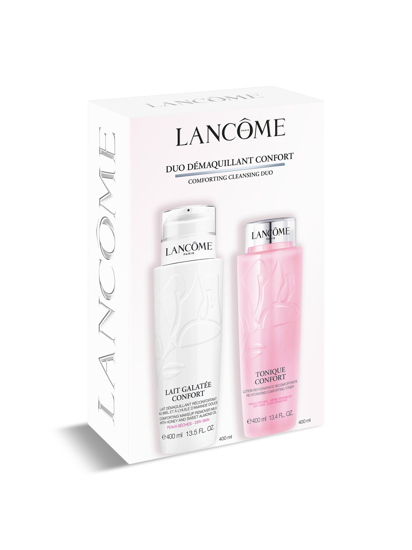 Lancôme Jumbo Confort Cleanser Duo 400ml Gift Set In White