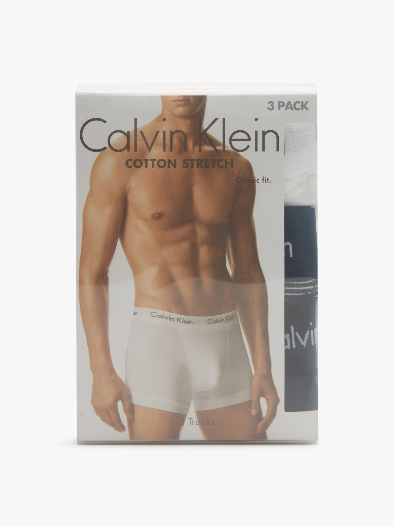 Calvin Klein 3-Pack Trunks Cotton Stretch, Trunks