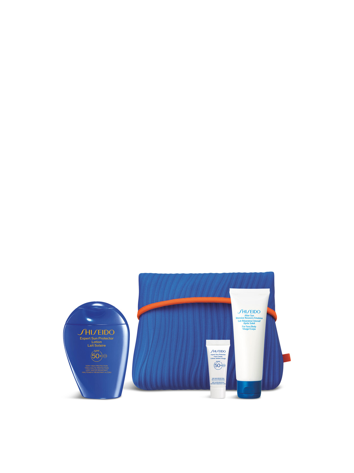 Shiseido Expert Sun Aging Protection Spf50 Set In Blue