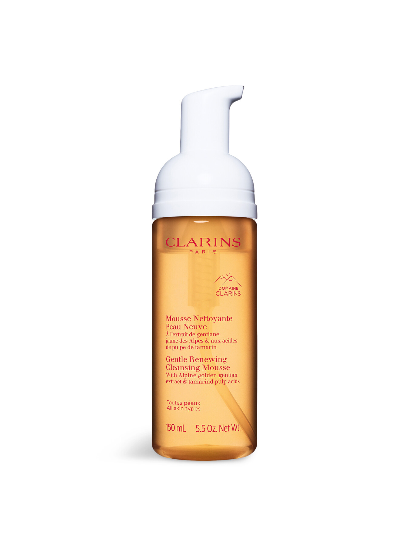Clarins Gentle Renewing Cleansing Mousse 150ml In White