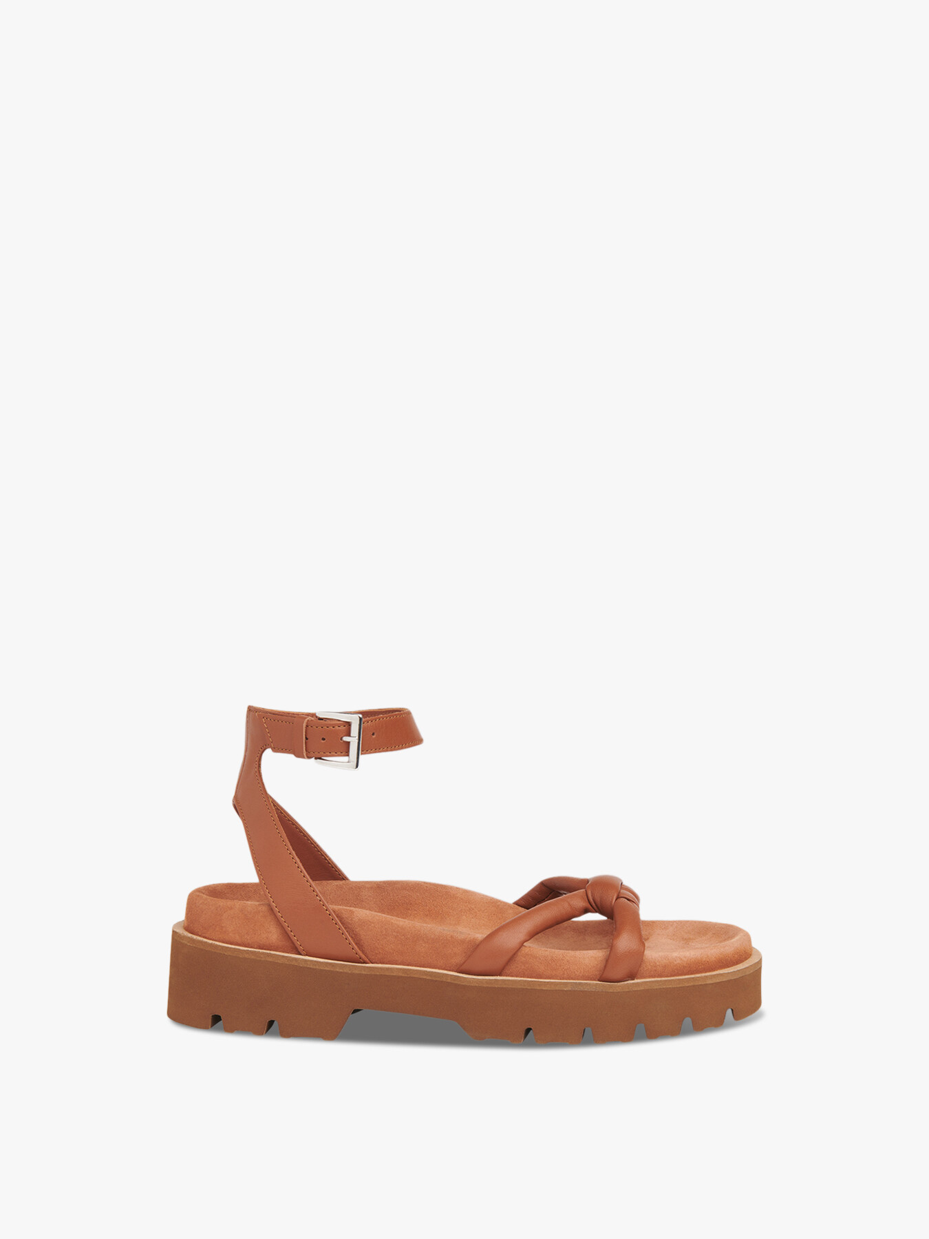 Whistles Mina Knotted Sandal In Tan