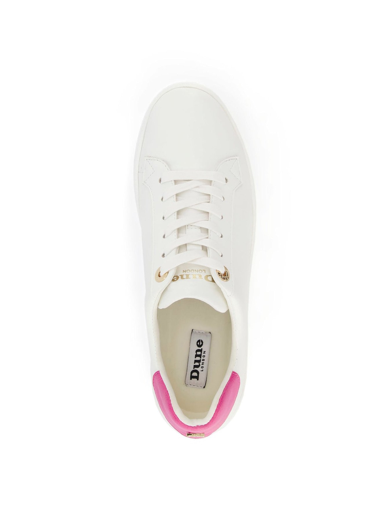 DUNE LONDON WHITE Trainers With Blue Star. Size 6 Brand New In Box £50.00 -  PicClick UK