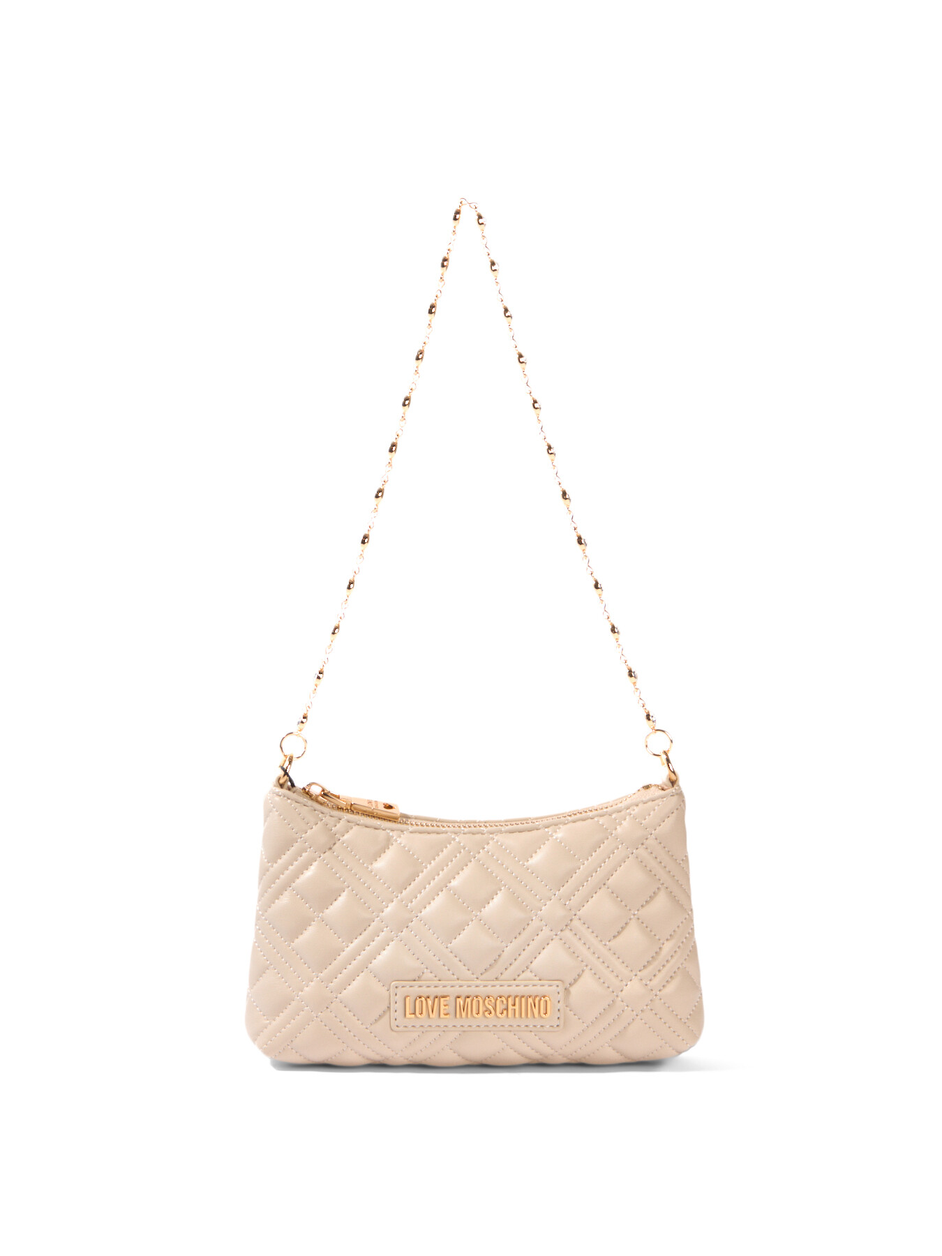 Love Moschino Women's Quilted Shoulder Bag White In Neutral