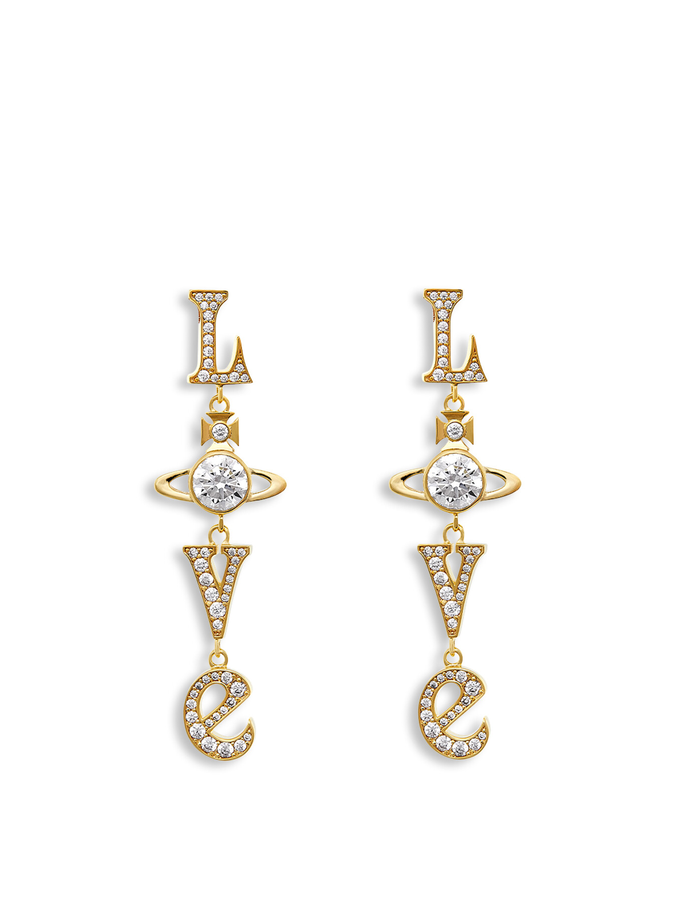 Vivienne Westwood Women's Roderica Long Earrings Gold