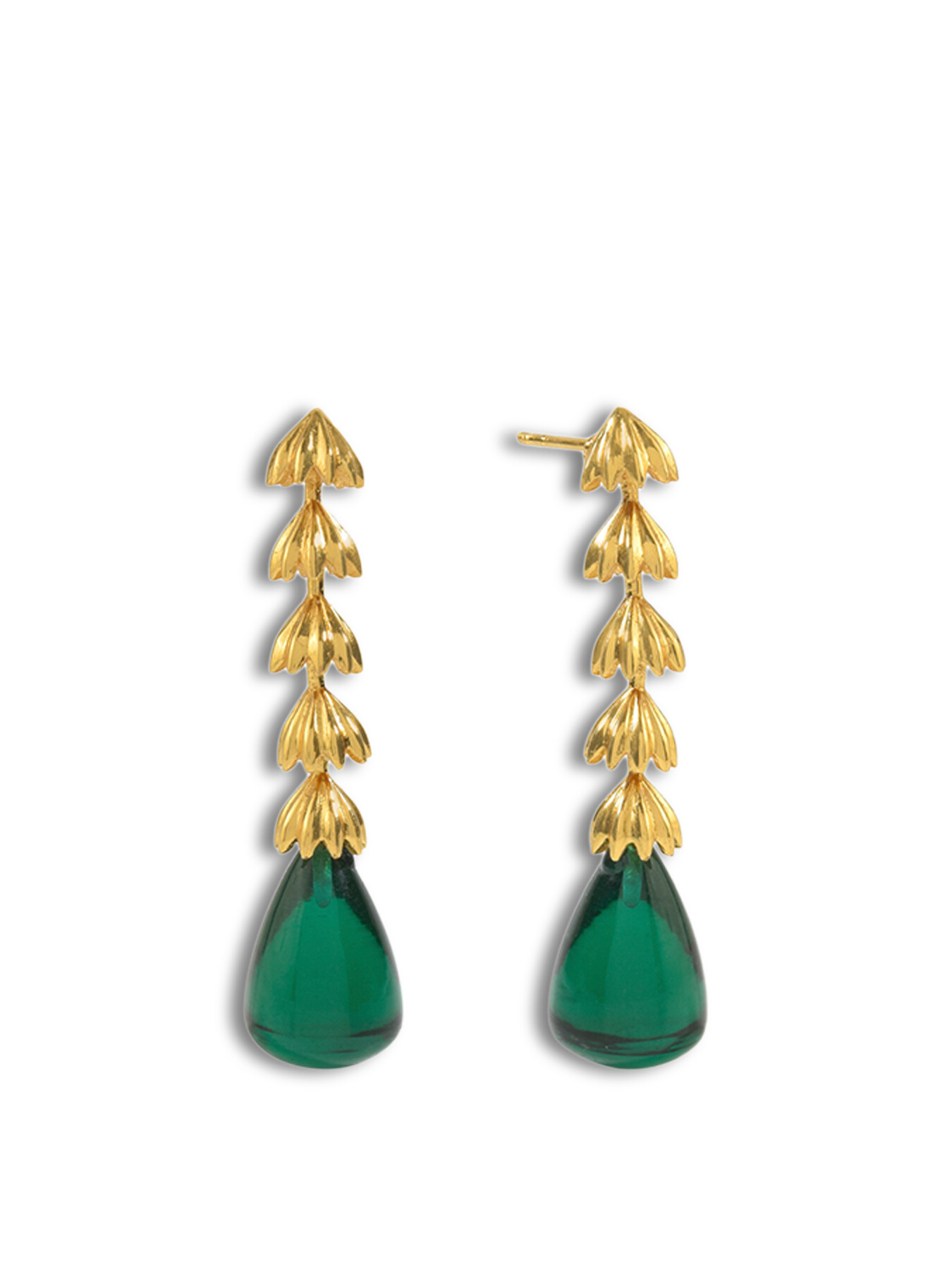 Shyla Women's Chandelier Earrings Green