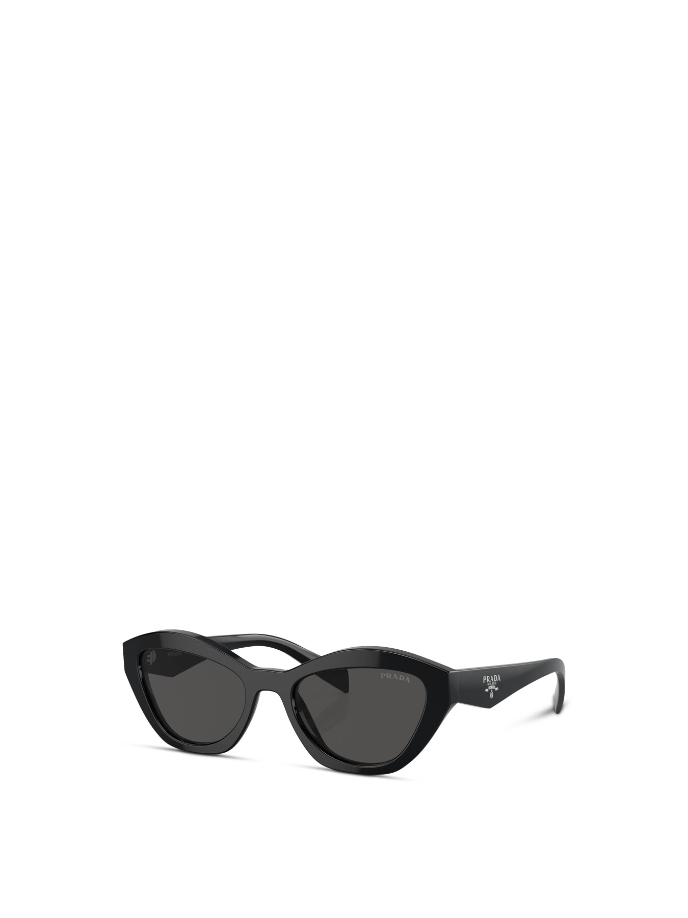 Prada Women's Cat Eye Slim Frame Acetate Sunglasses White In Black