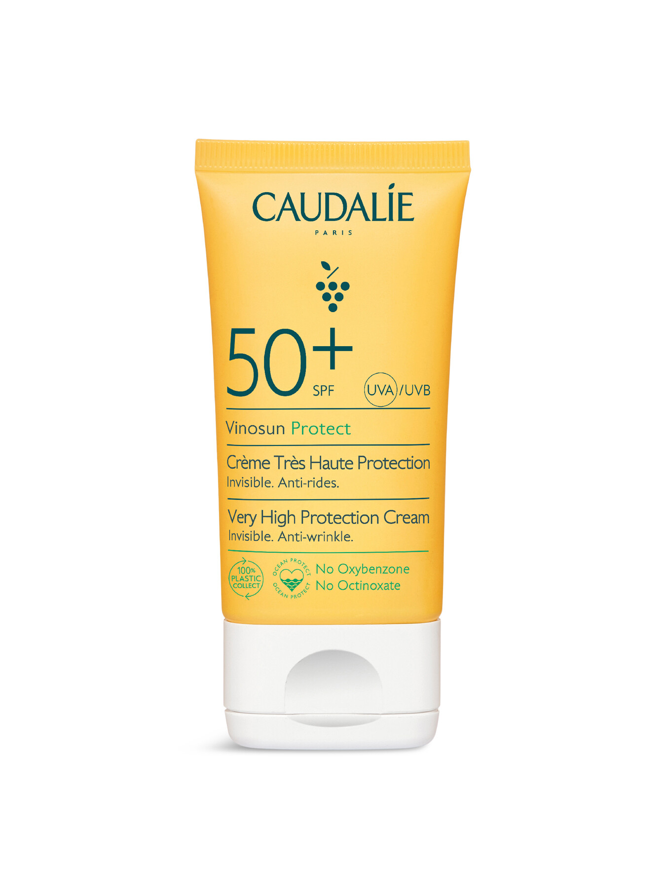 Caudalíe Vinosun High Protection Cream Spf50 50ml In Yellow