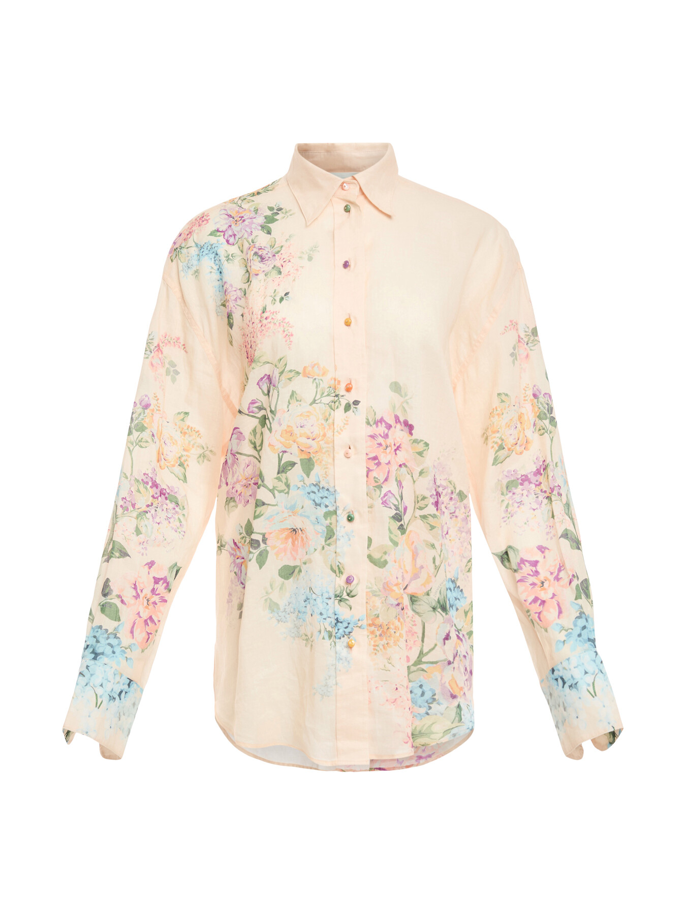 Zimmermann Women's Halliday Relaxed Shirt In Pink