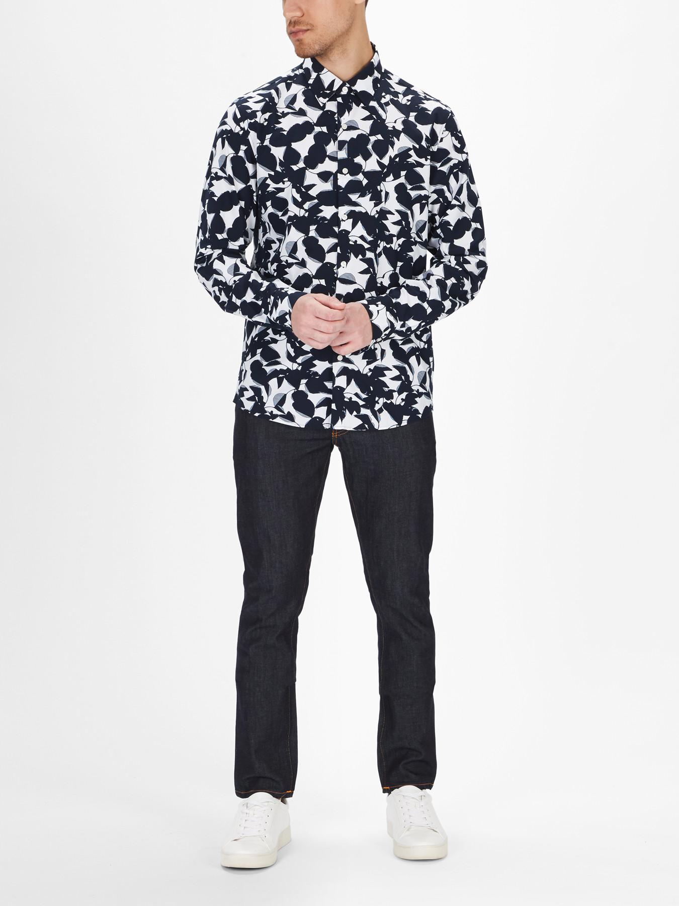Men's Michael Kors Slim Large Floral Shirt | Fenwick