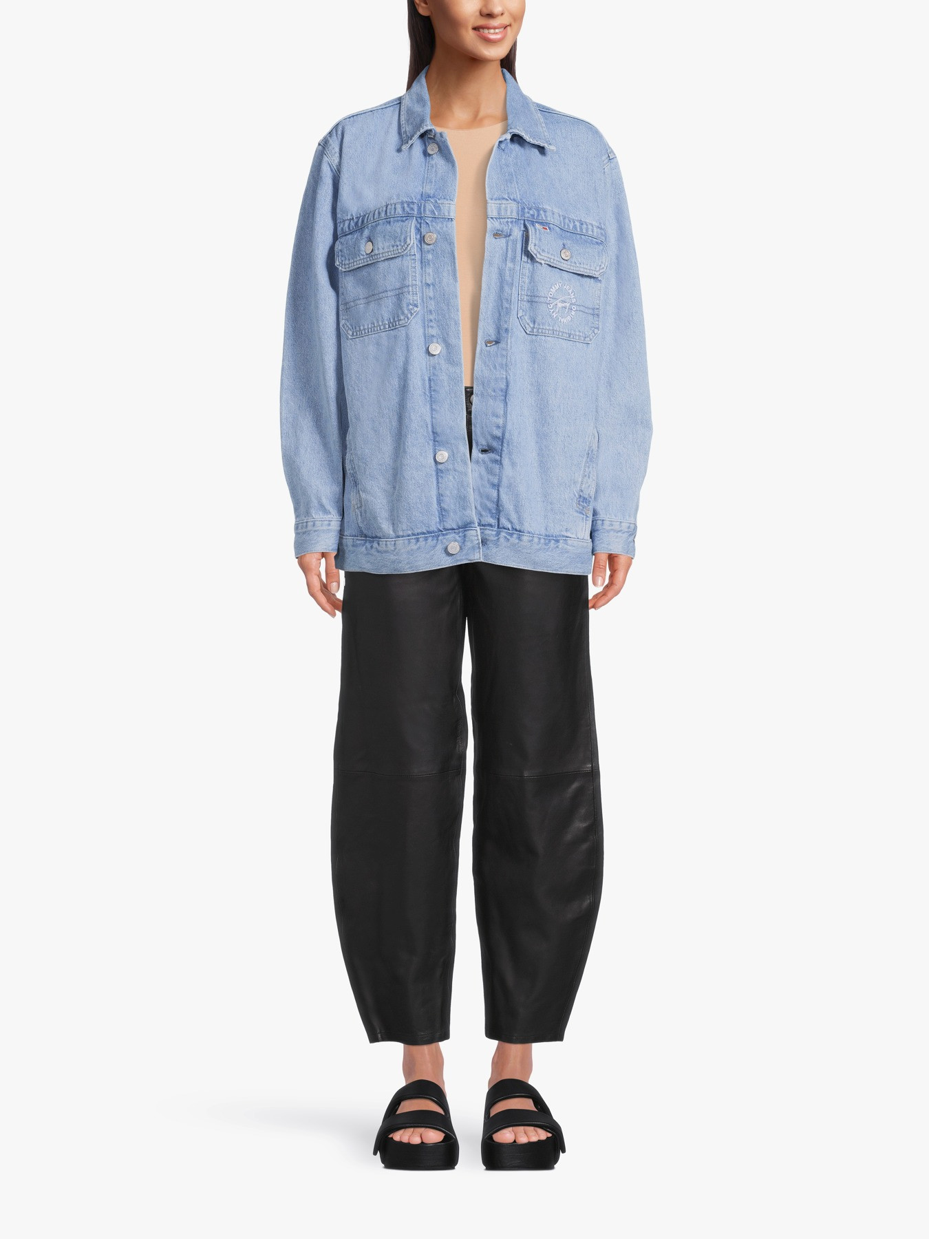 Women's Tommy Jeans Oversized Utility Denim Jacket | Fenwick