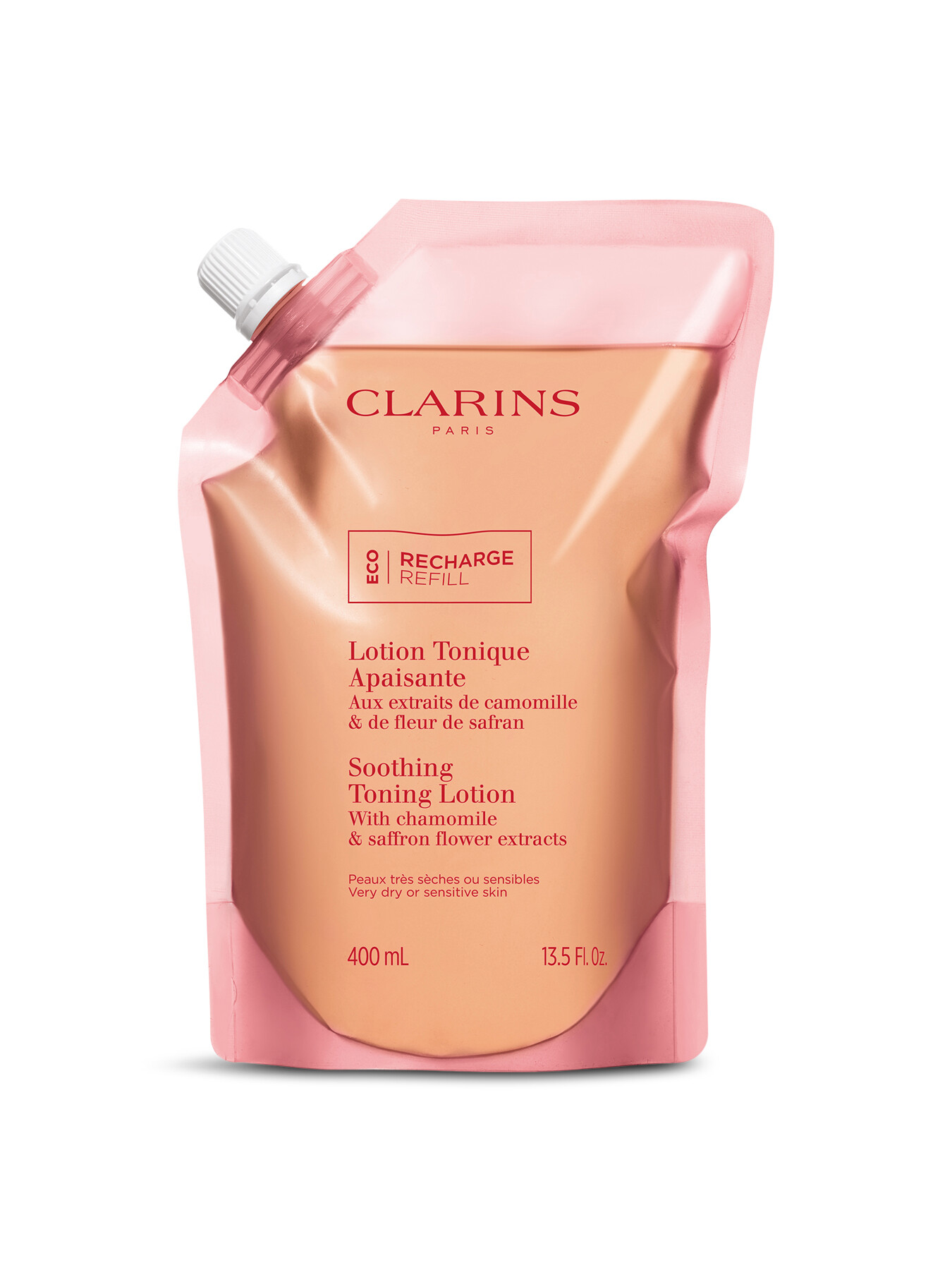 Clarins Soothing Toning Lotion Doypack 400ml In White