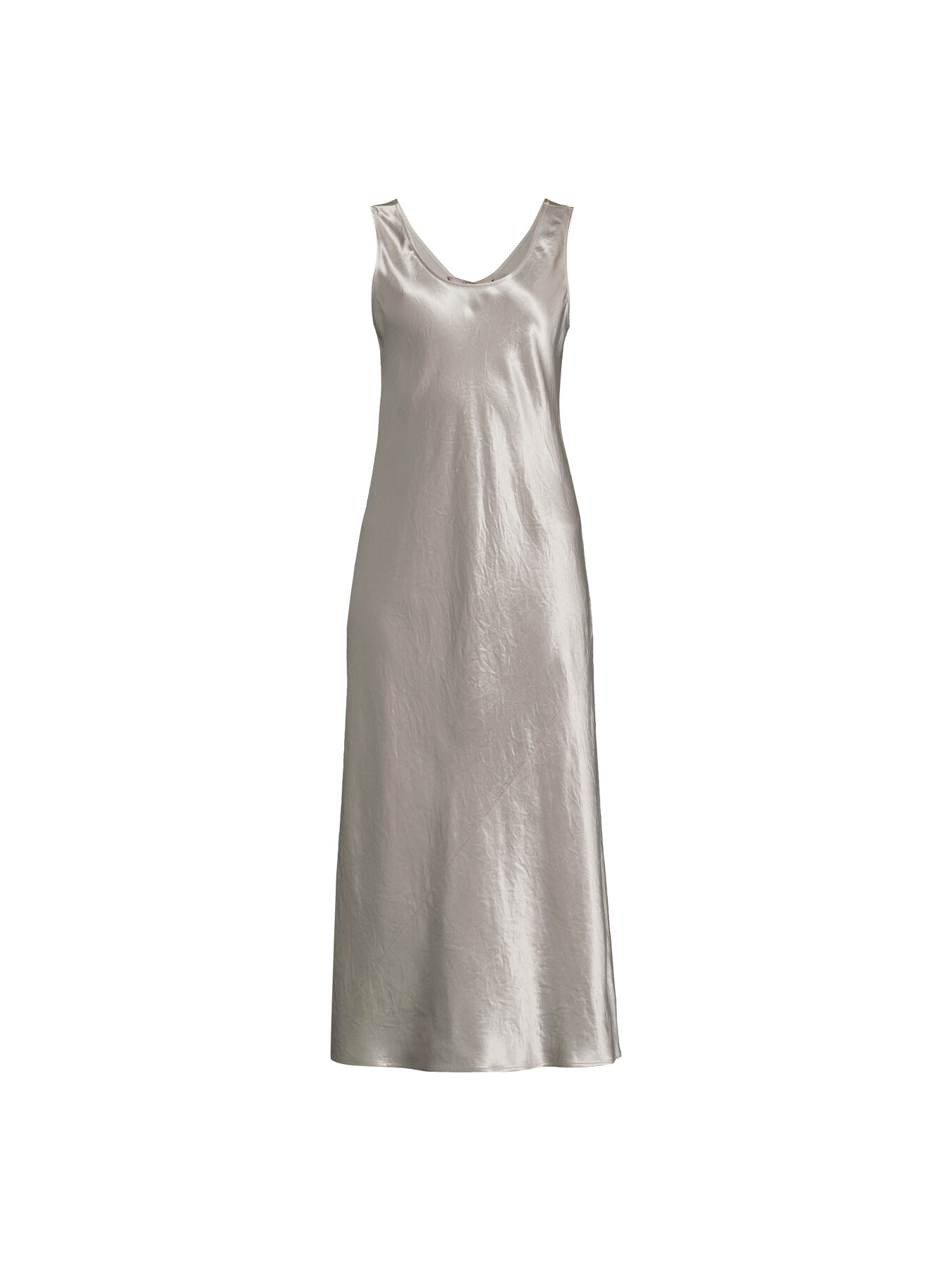Max Mara Women's Talete Satin Slip Dress In Grey
