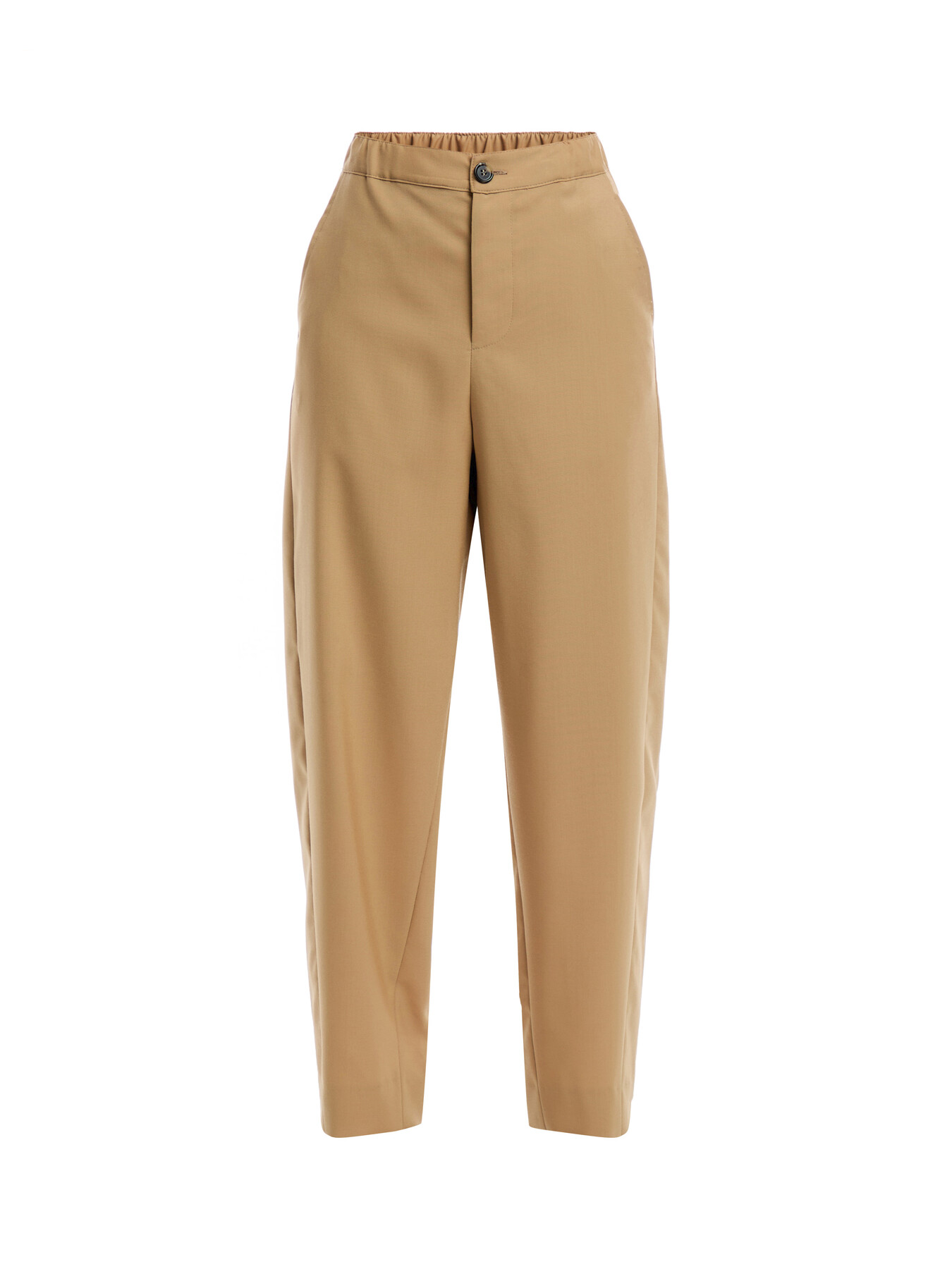 Marni Women's Trousers With Elastic Waistband In Brown
