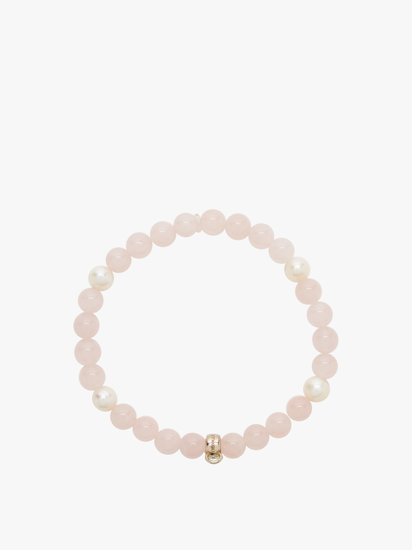 Pink Pearl, Rose Quartz & Crystal Glass Bracelet