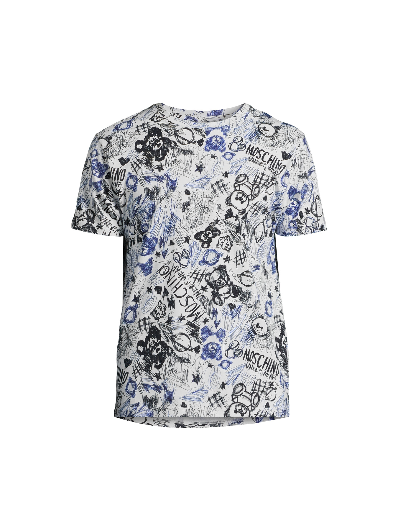 Moschino Men's Allover T-shirt In Grey
