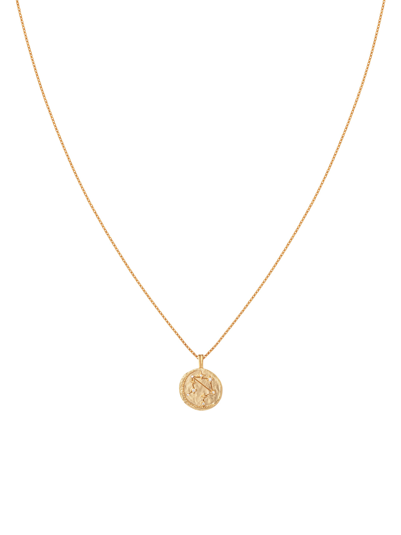 Astrid & Miyu Women's Libra Zodiac Pendant Necklace In Gold